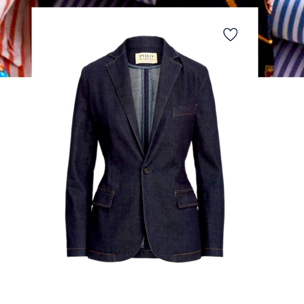 Polo Denim & Supply Denim Blazer sz 10 LIKE NEW